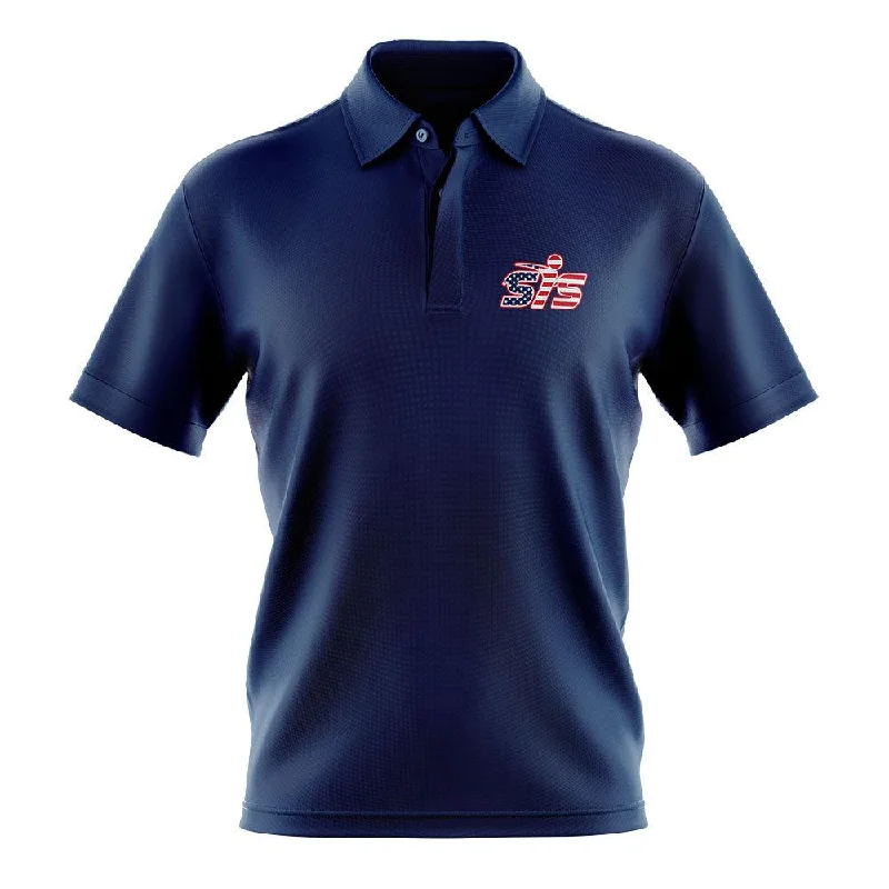 Deal of the Day Smash It Sports Premium Polo Shirt (Navy/USA)