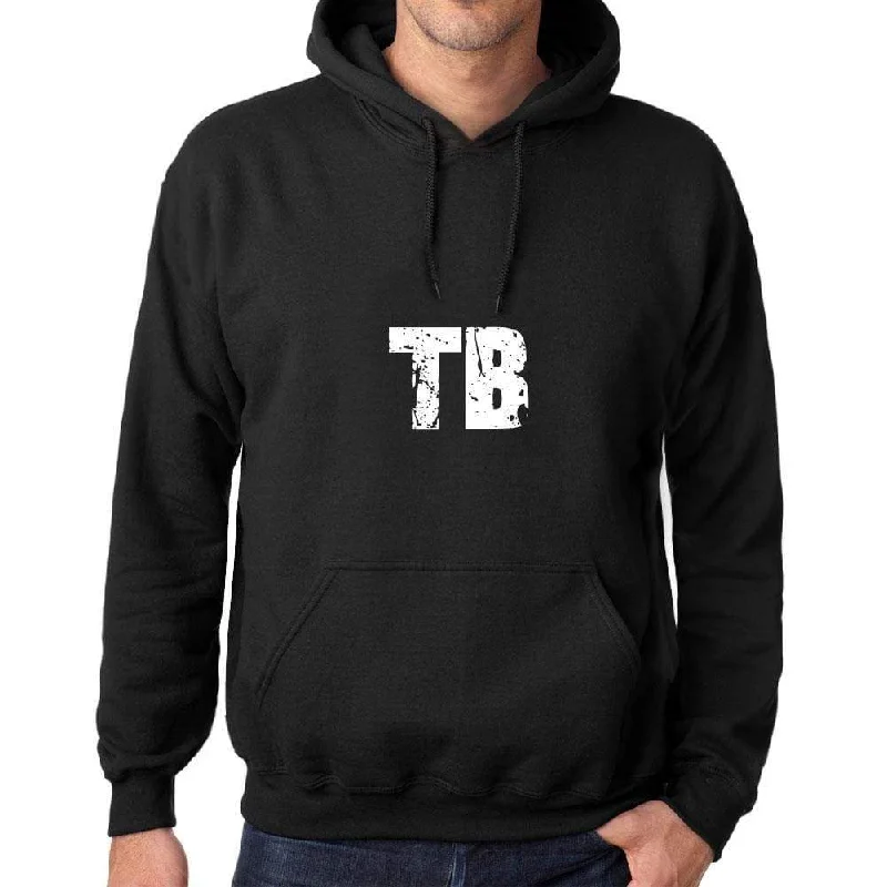 Limited Time Offer Men's Women's Unisex Printed Graphic Cotton Hoodie Soft Heavyweight Hooded Sweatshirt Pullover Popular Words TB Deep Black
