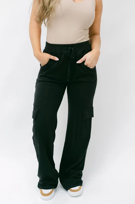 Value Deals Black Cargo Drawstring Pants