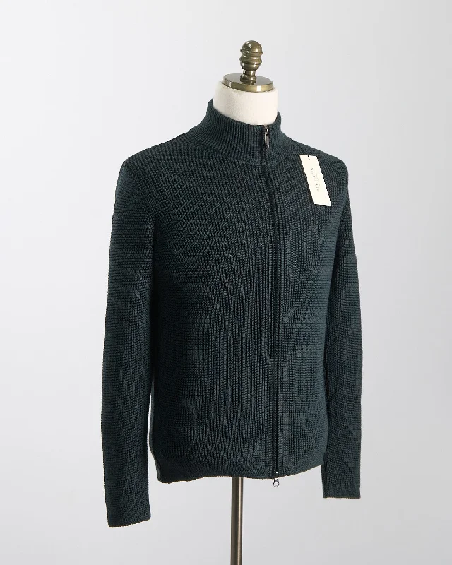 Special Discount Full Zip Waffleknit Alpine Sweater