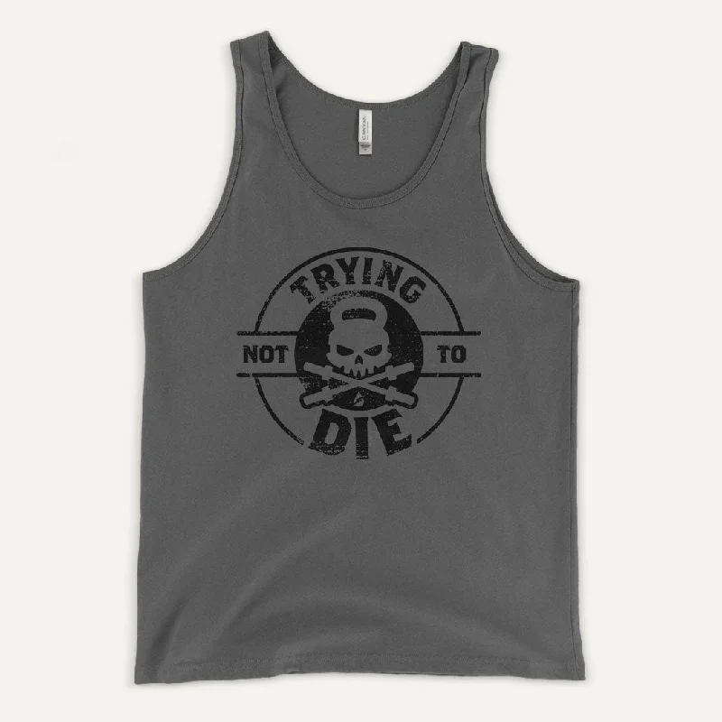 Weekend Discounts to Love Trying Not To Die Men's Tank Top