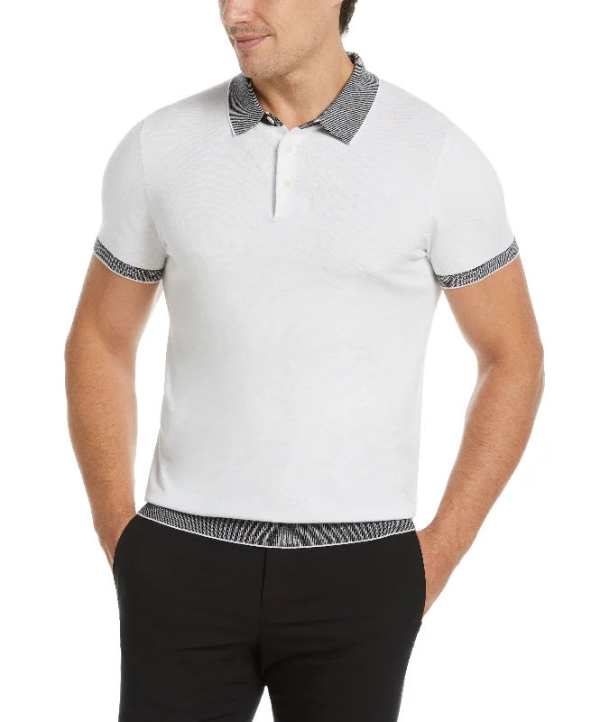 Buy Today Tech Knit Contrast Sweater Polo