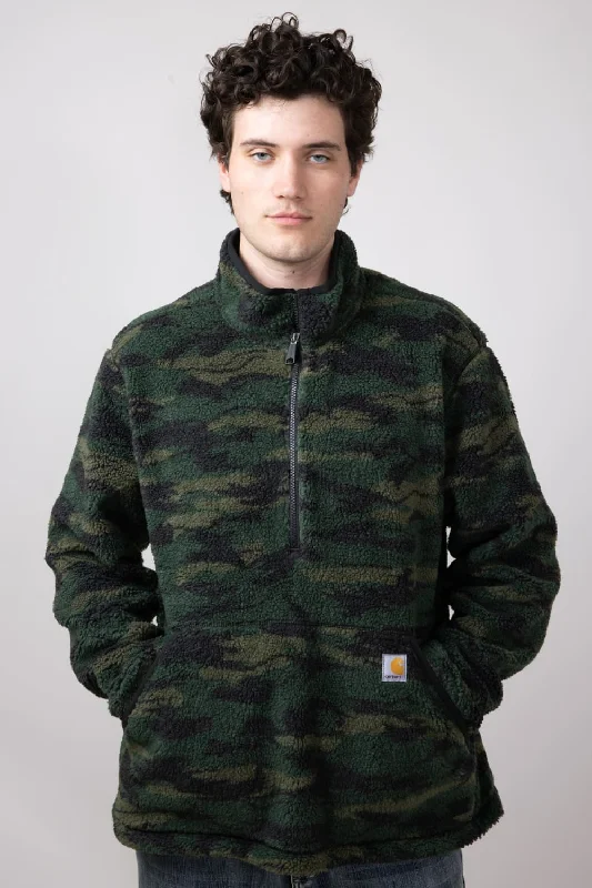 Exclusive Preview Carhartt Loose Fit Fleece Pullover for Men in Camo | 106443-GJ5-CAMO Exclusive Preview Carhartt Loose Fit Fleece Pullover for Men in Camo | 106443-GJ5-CAMO