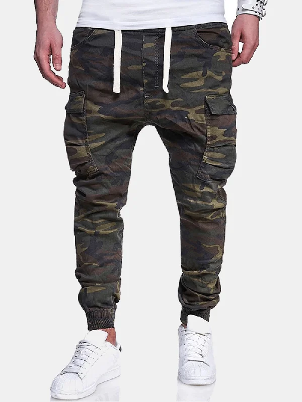 Weekend Bargains to Cherish Men Camouflage Printed Casual Pants Sweatpants