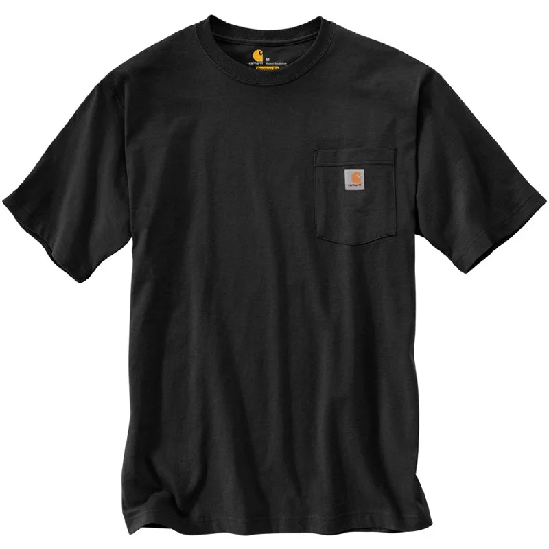 Exclusive Deal K87 - Loose Fit Heavyweight Pocket Tee, Black