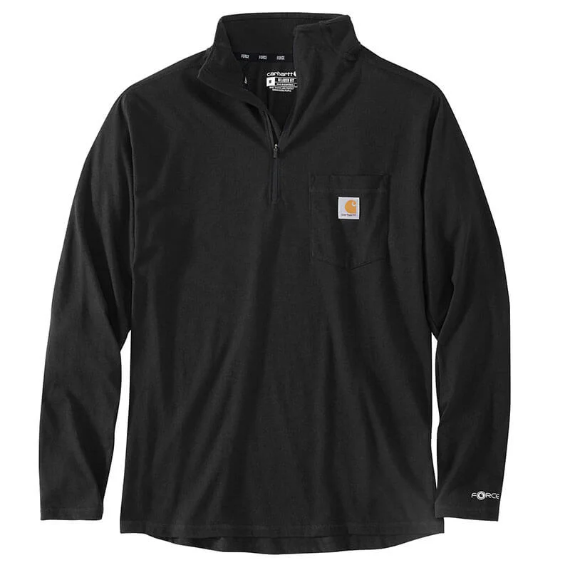 Get It Before It’s Gone 104255 - Carhartt Men's Force Relaxed Fit Midweight Long-Sleeve Quarter-Zip T-Shirt
