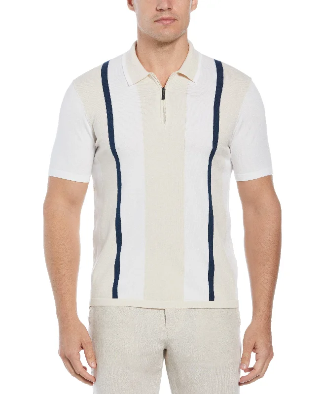 Now or Never Tech Knit Multi Stripe Polo
