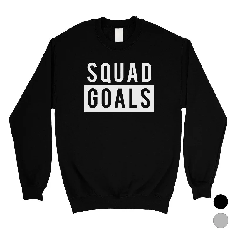 Markdown Madness 365 Printing Squad Goals Unisex Crewneck Sweatshirt Workout Motivational Gift Markdown Madness 365 Printing Squad Goals Unisex Crewneck Sweatshirt Workout Motivational Gift