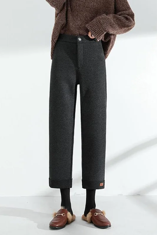 Weekend Discounts to Love Solid Color Straight Crop Pants