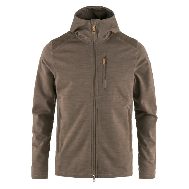 Seasonal Clearance Fjallraven Keb Fleece Hoodie Suede Brown