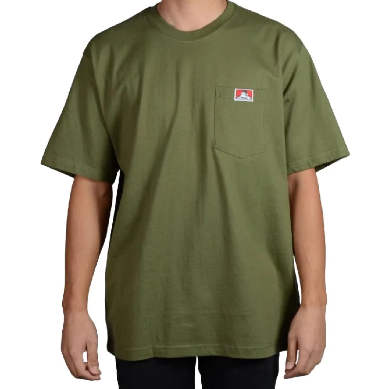 Instant Discount Heavy Duty Short Sleeve Pocket T-Shirt: Olive