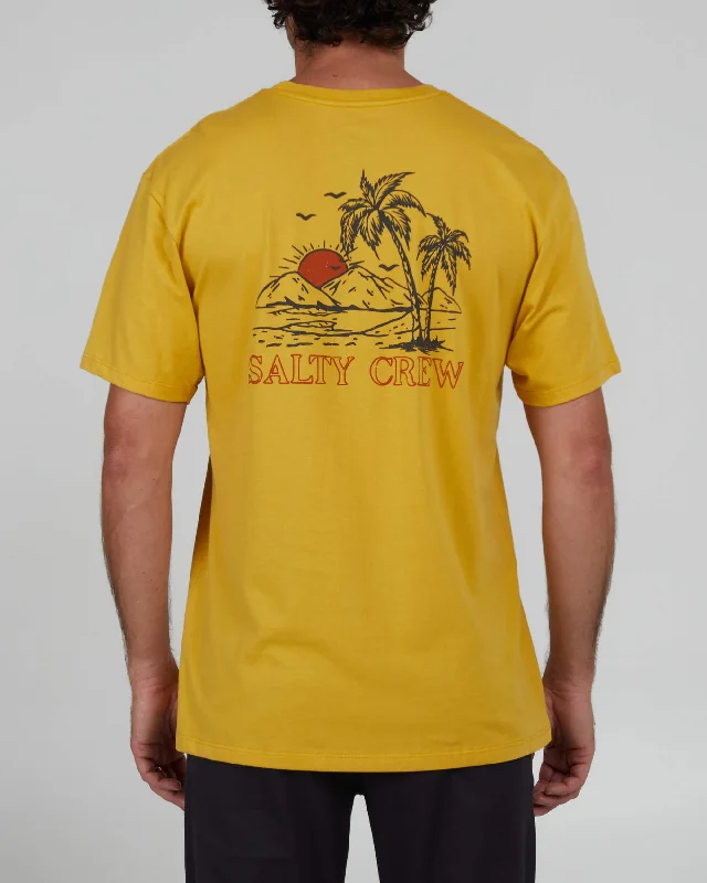 Year-End Sale Unwind Premium S/S Tee - Mustard