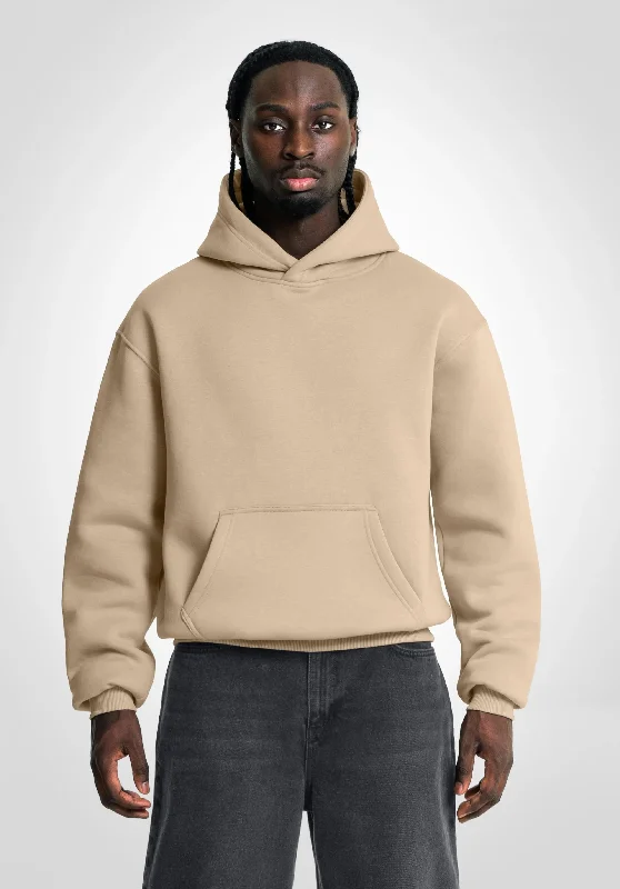 Weekend Shopping Bliss Oversize Hoodie - Light Mocca
