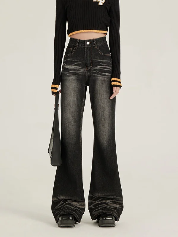 Weekend Discounts to Grab Ash Faded Slim Flare Jeans