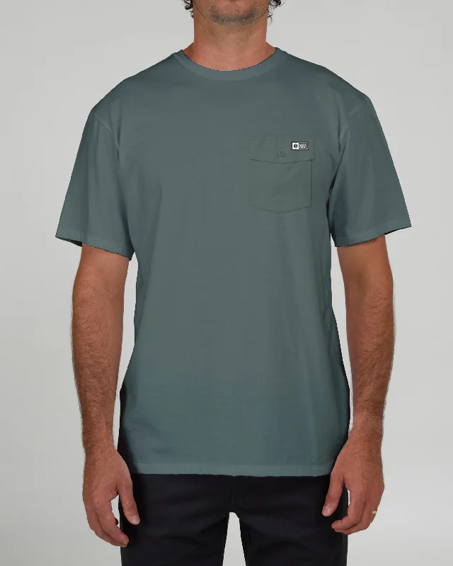 Value Deals Vintage Pockets Premium S/S Tee - Pigment Moss