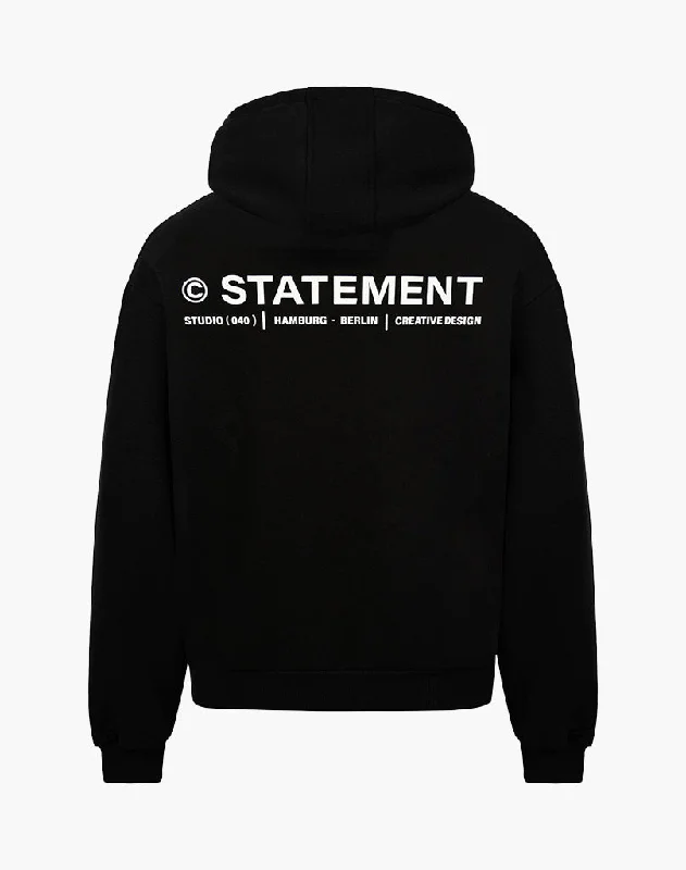 Major Savings INITIAL ZIP-HOODIE (BLACK)