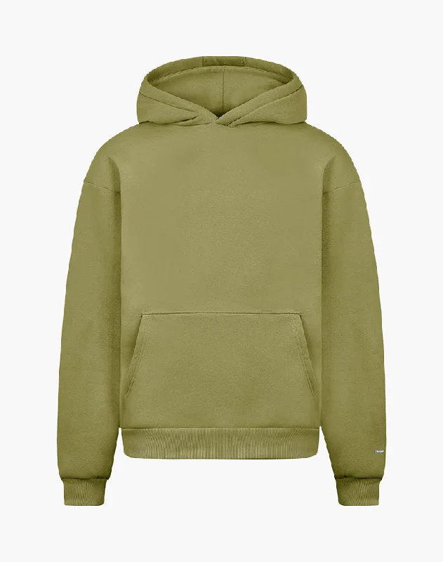 Celebrate the Weekend with Discounts BASIC HOODIE (DARK GREEN)