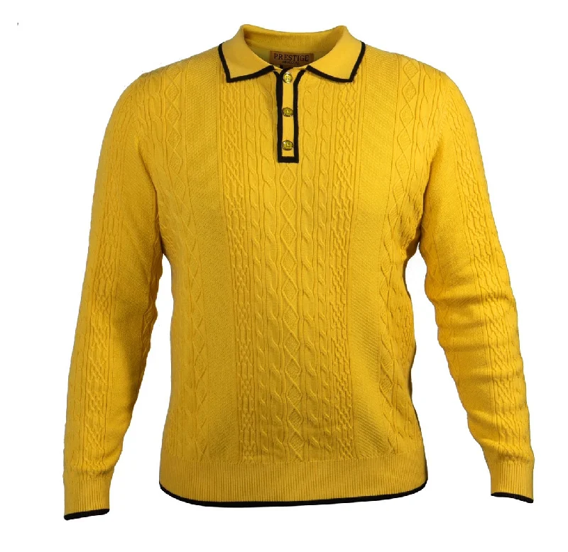 Early Access Prestige Greek Key Polo Sweater