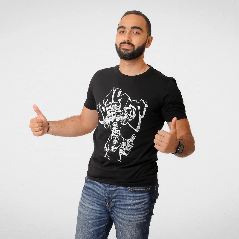 Online Only Men Tshirt - Black (pic off x on the back)