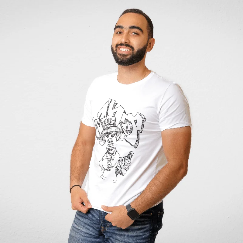 Price Reduction Men Tshirt - White (pic off x on the back)