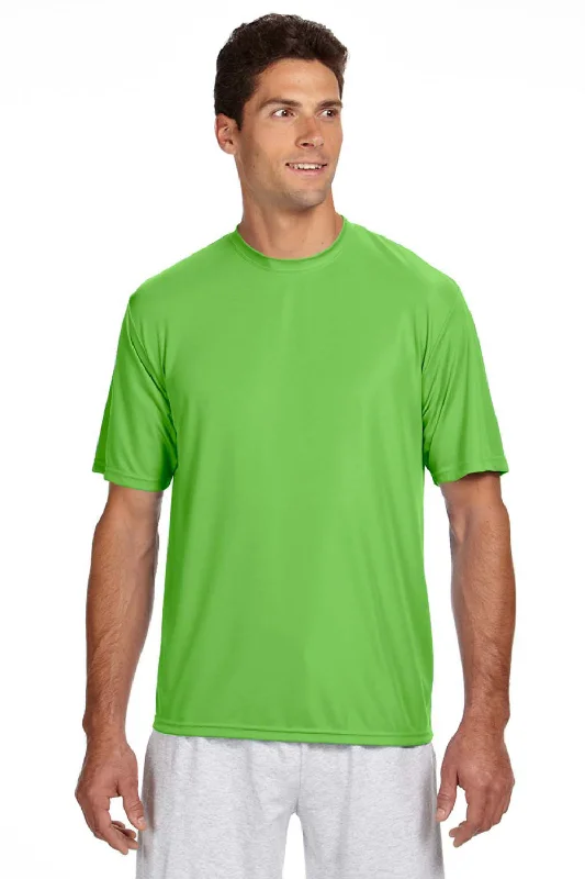 Epic Deals A4 Mens Performance Moisture Wicking Short Sleeve Crewneck T-Shirt - Lime Green Epic Deals A4 Mens Performance Moisture Wicking Short Sleeve Crewneck T-Shirt - Lime Green