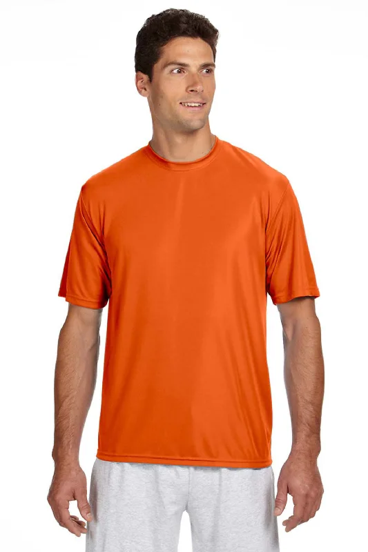 Discount Extravaganza A4 Mens Performance Moisture Wicking Short Sleeve Crewneck T-Shirt - Orange Discount Extravaganza A4 Mens Performance Moisture Wicking Short Sleeve Crewneck T-Shirt - Orange