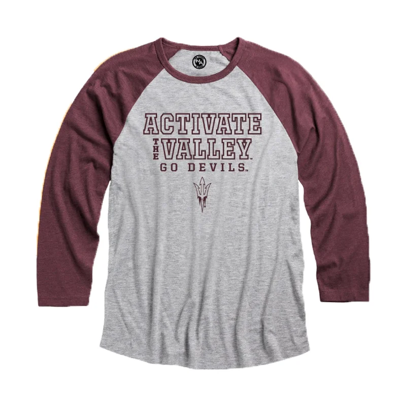 Online Exclusive ASU ATV GD Raglan Tee GR/M