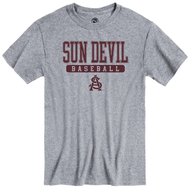 Value Deals ASU Baseball NA Sport Tee GRY