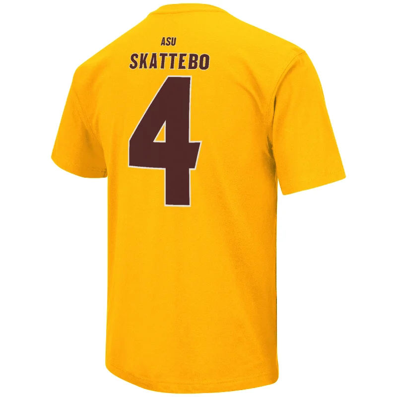 Weekend Deals to Make You Happy ASU Cam Skattebo Replica Tee GLD