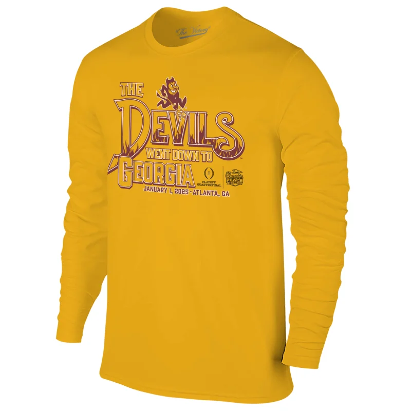 Weekend Deals That Dazzle ASU DWDTG Peach Bowl L/S Tee GLD