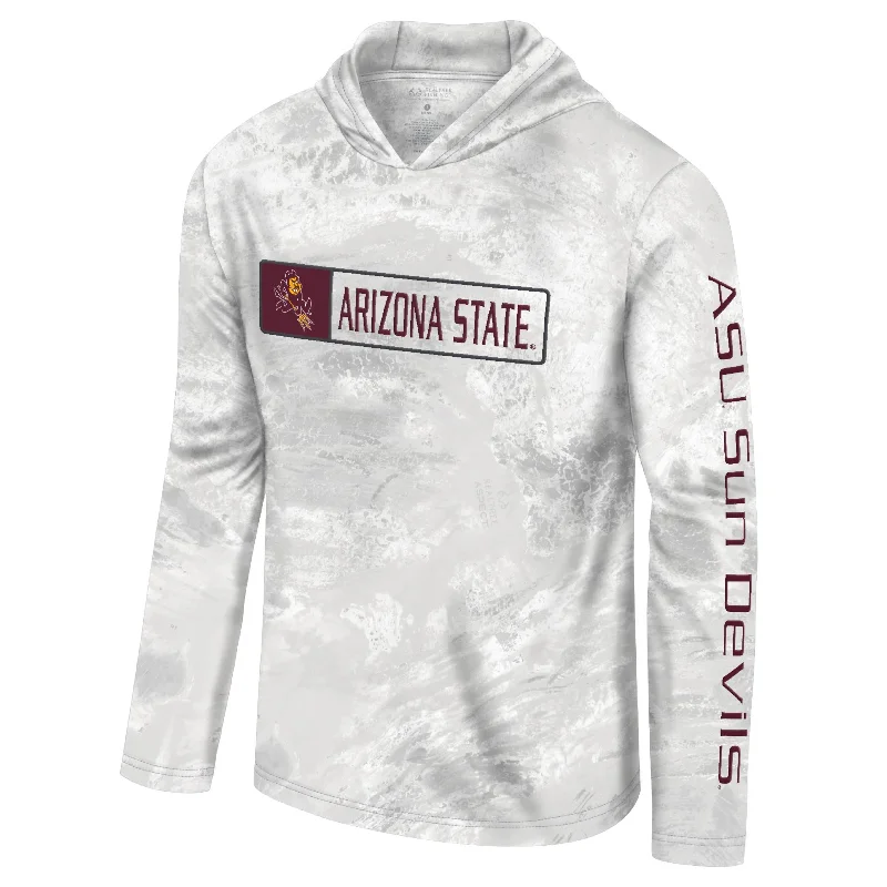 Overstock ASU Huron UPF Hooded Tee KHA