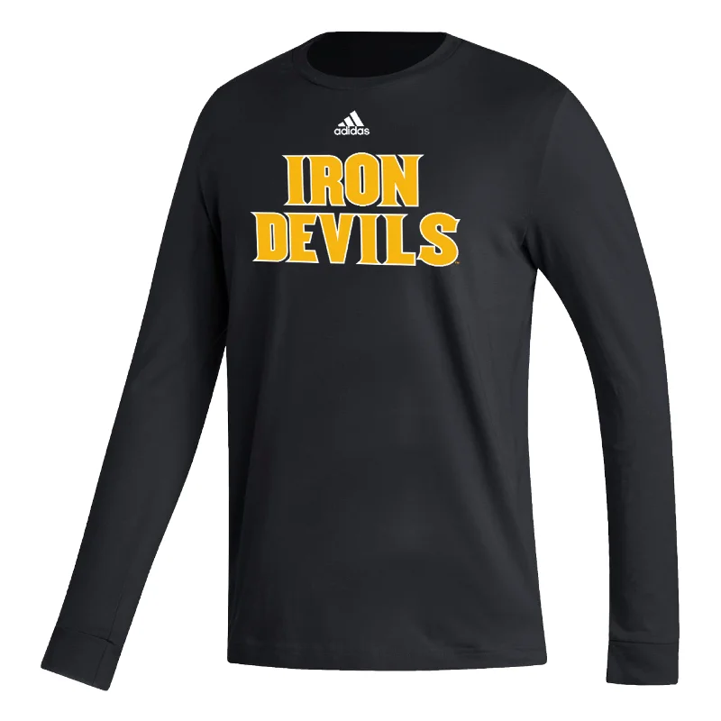 Special Price ASU Iron Devils Cotton L/S Tee BLK