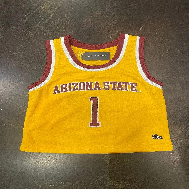 Loyalty Reward ASU Ladies Crop Basketball Jersey GLD