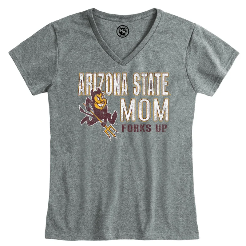 Amazing Deals ASU Mom NA V-neck Tee GRA