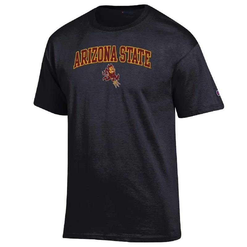 Blowout Deals ASU Radial Arch Tee BLK CP