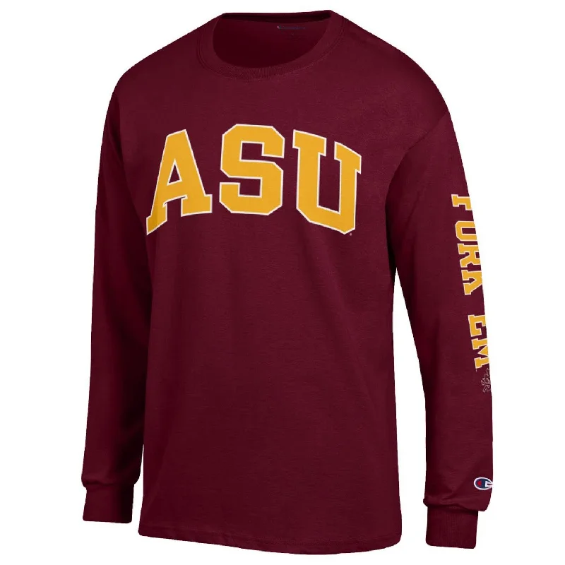 Can't Be Beat ASU Rogers L/S Tee MRN