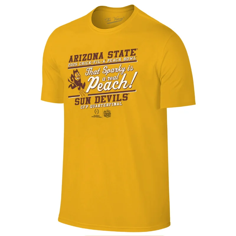 Clearance Sale ASU Sparky's a Peach Bowl Tee GLD