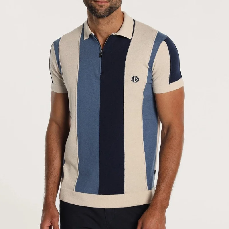 Quick Deals Bendorff knit cotton polo shirt w/zipper