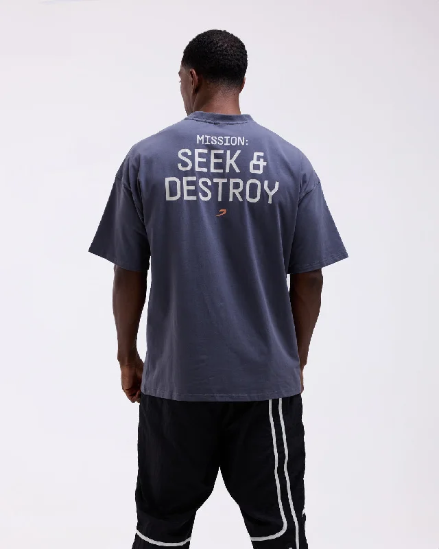Weekend Discounts to Delight Bivol x BOXRAW Oversized T-Shirt - Charcoal