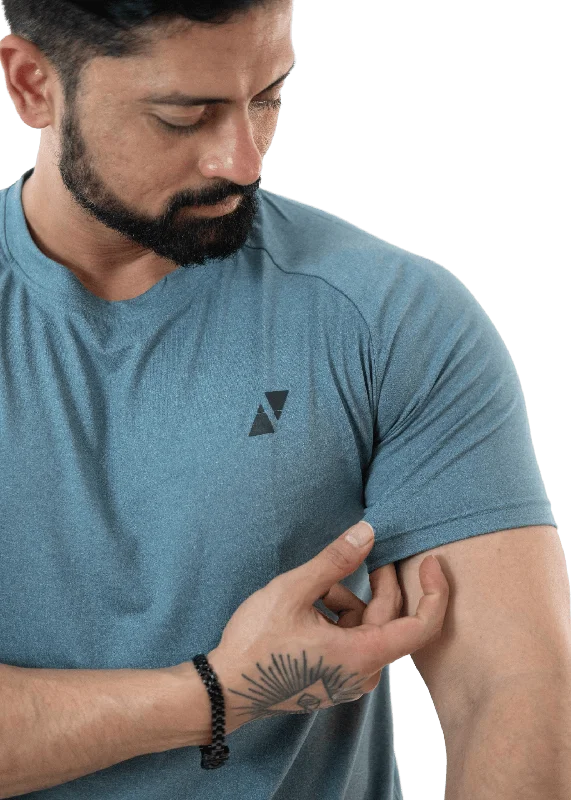Steals and Deals Blue Melange Rag Tee