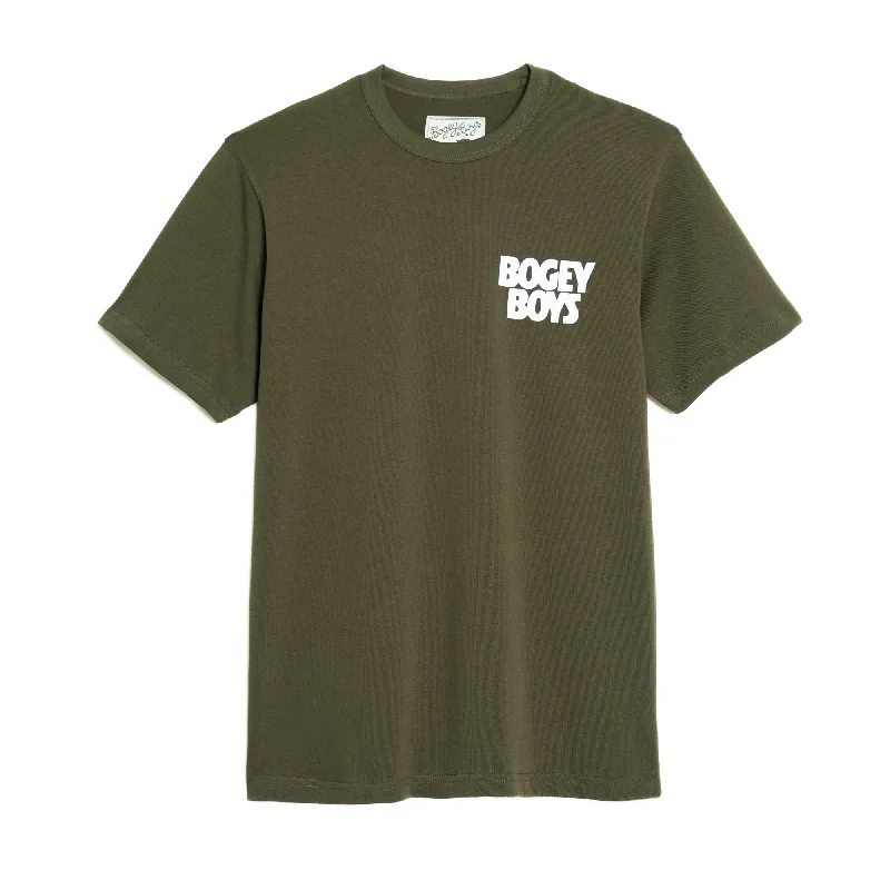 Stock Up and Save Bold Stacked Logo T-Shirt - Dark Olive