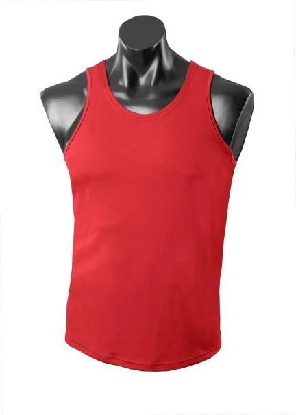 Holiday Sale Botany Mens Training Singlet- Red