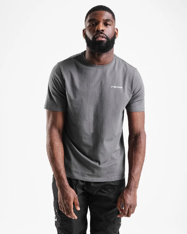 Weekend Offers That Impress BOXRAW Logo T-Shirt - Charcoal