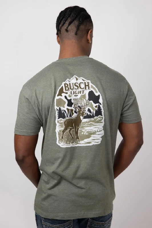 Final Clearance Brew City Camo Deer T-Shirt for Men in Green | 18456-308-GREEN