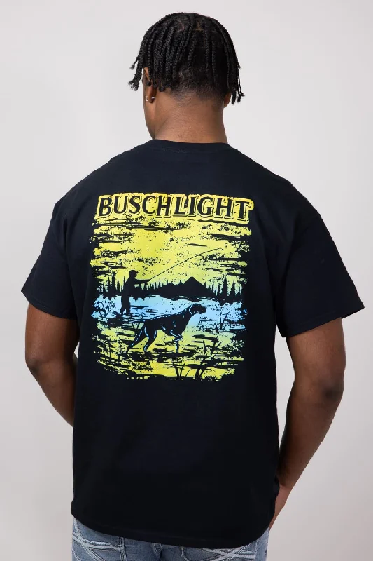 Exclusive Savings Busch Wildlife on Water T-Shirt for Men in Black | 16682-308B-BLK
