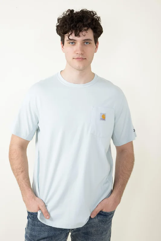 Special Discount Carhartt Force Relaxed Fit Midweight Pocket T-Shirt for Men in Blue | 106652-E73-DEWDROP Special Discount Carhartt Force Relaxed Fit Midweight Pocket T-Shirt for Men in Blue | 106652-E73-DEWDROP
