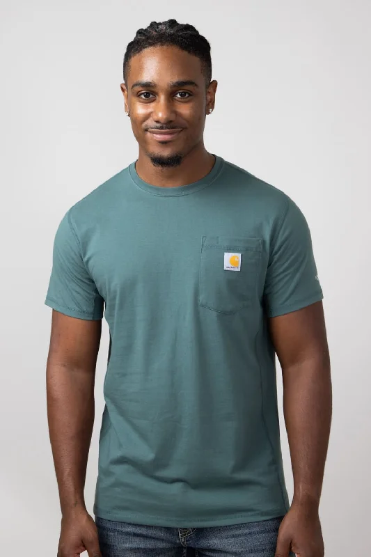 Weekend Flash Sale Carhartt Force Relaxed Fit Midweight Pocket T-Shirt for Men in Frosted Balsam | 106652-GH6-BALSAM Weekend Flash Sale Carhartt Force Relaxed Fit Midweight Pocket T-Shirt for Men in Frosted Balsam | 106652-GH6-BALSAM