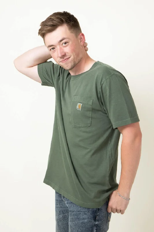 Weekend Deal Carhartt Legacy Relaxed Fit Midweight Pocket T-Shirt for Men in Mountain View Green | 106252-GF8-MOUNTAINVIEW Weekend Deal Carhartt Legacy Relaxed Fit Midweight Pocket T-Shirt for Men in Mountain View Green | 106252-GF8-MOUNTAINVIEW