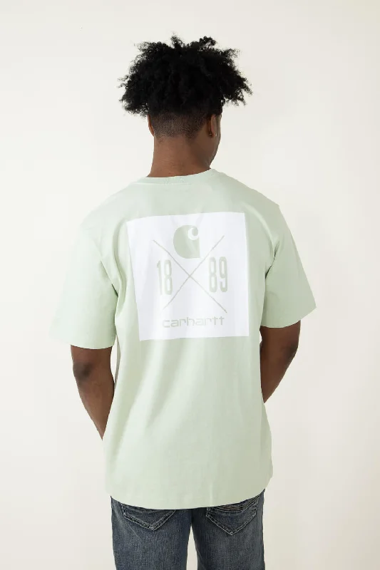 Early Access Carhartt Relaxed Fit Heavyweight Pocket 1889 T-Shirt for Men in Green | 106148-GF3-TENDERGREENS