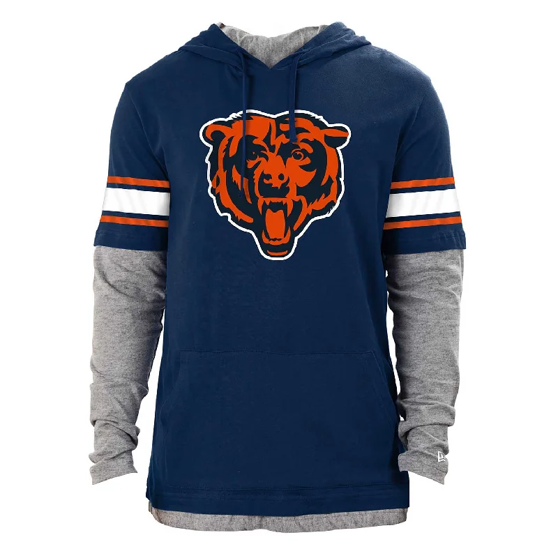 Weekend Bargains to Relish Chicago Bears Long Sleeve Hooded T-Shirt
